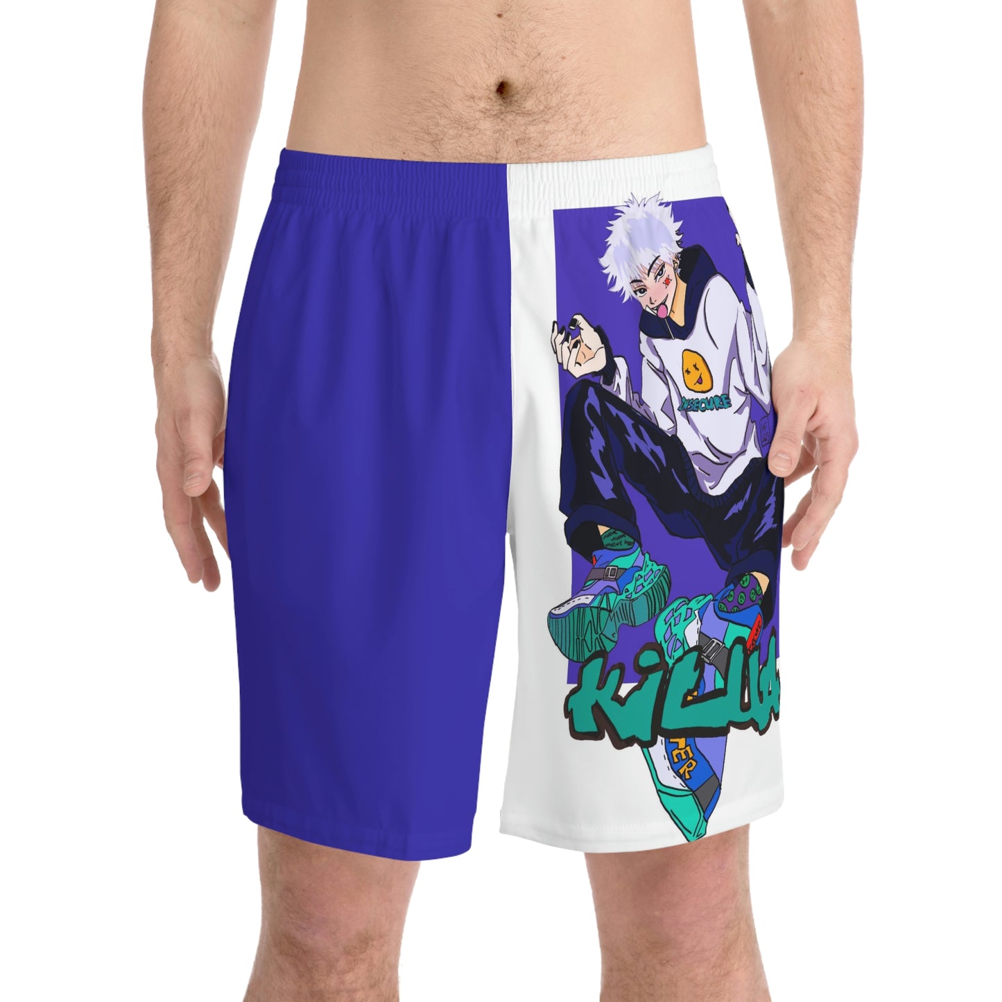 Men's Elastic Beach Shorts (AOP)
